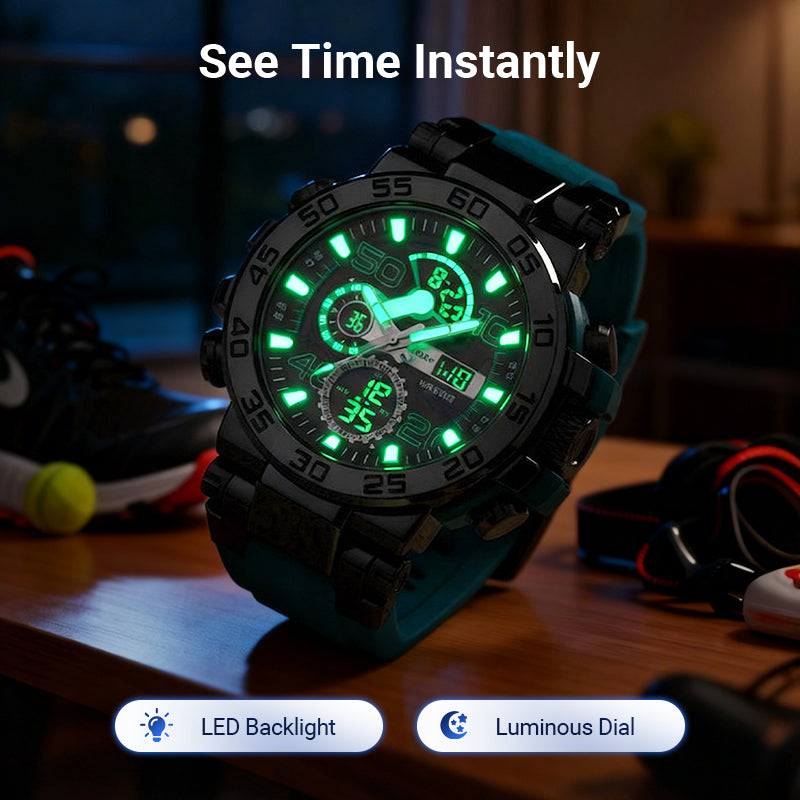 ⌚ Multifunkční LED hodinky – vodotěsný digitální displej