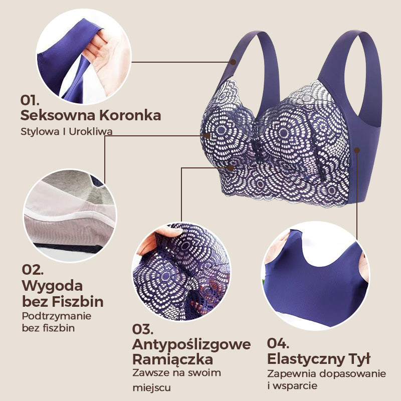 ✨Kupte 1 a získejte 1 zdarma - 💟Korunované podprsenky velikost extra