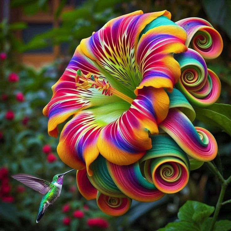 Semena květu Rainbow Swirl Spiral – vzácná květina