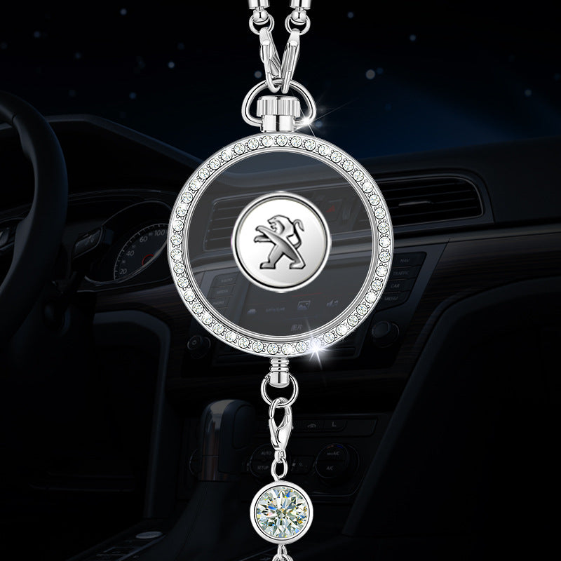 Přívěsek s logem auta aromaterapie z kovu a diamantů