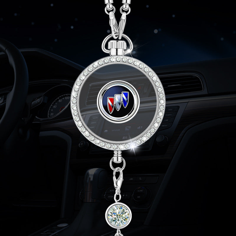 Přívěsek s logem auta aromaterapie z kovu a diamantů