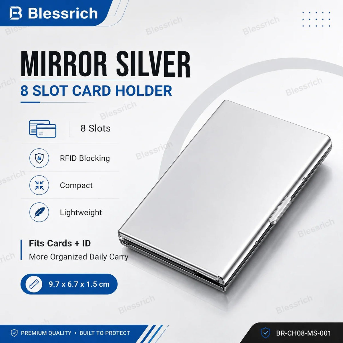 Držák kovových karet s RFID blokováním
