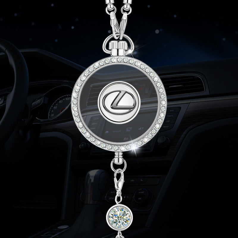Přívěsek s logem auta aromaterapie z kovu a diamantů