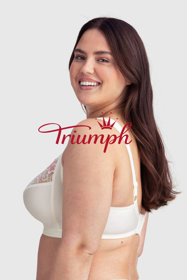 TRIUMPH - 3 KS (65A-120H) 💝 VYŠÍVANÉ BÍLÉ BÍLÉ ODĚVY ✨