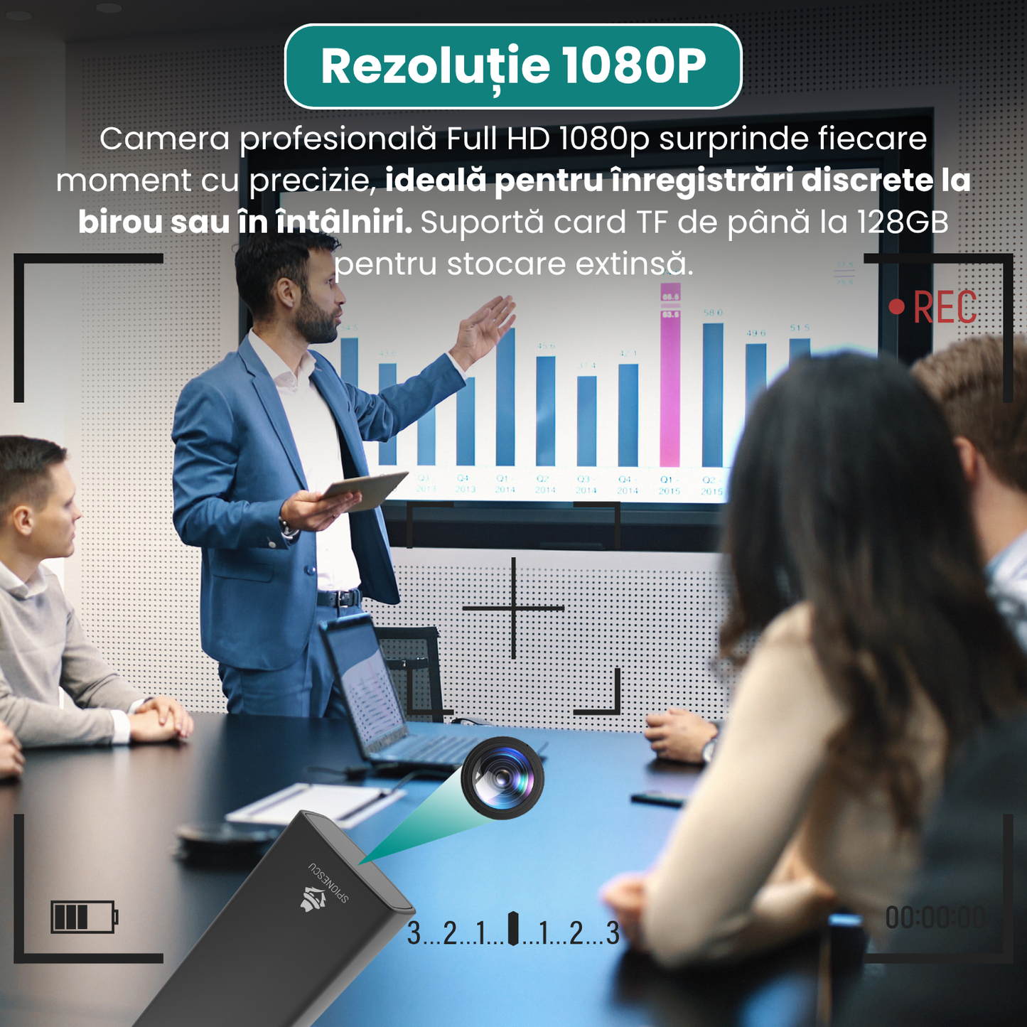 Zapalovač se skrytou kamerou, funkce skutečného elektrického zapalování, nahrávání videa v rozlišení Full HD 1080p, detekce pohybu, smyčkové nahrávání