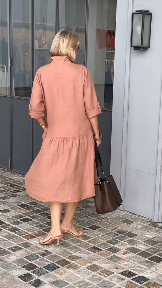 👗Nové dámské bavlněné plátěné ležérní šaty