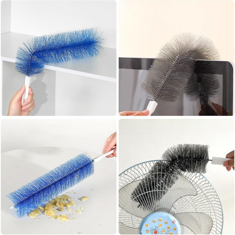 Flexibilní kartáče z mikrovlákna na čištění ventilátorů – opakovaně použitelné nástroje pro čištění lopatek ventilátoru, větracích otvorů a žaluzií