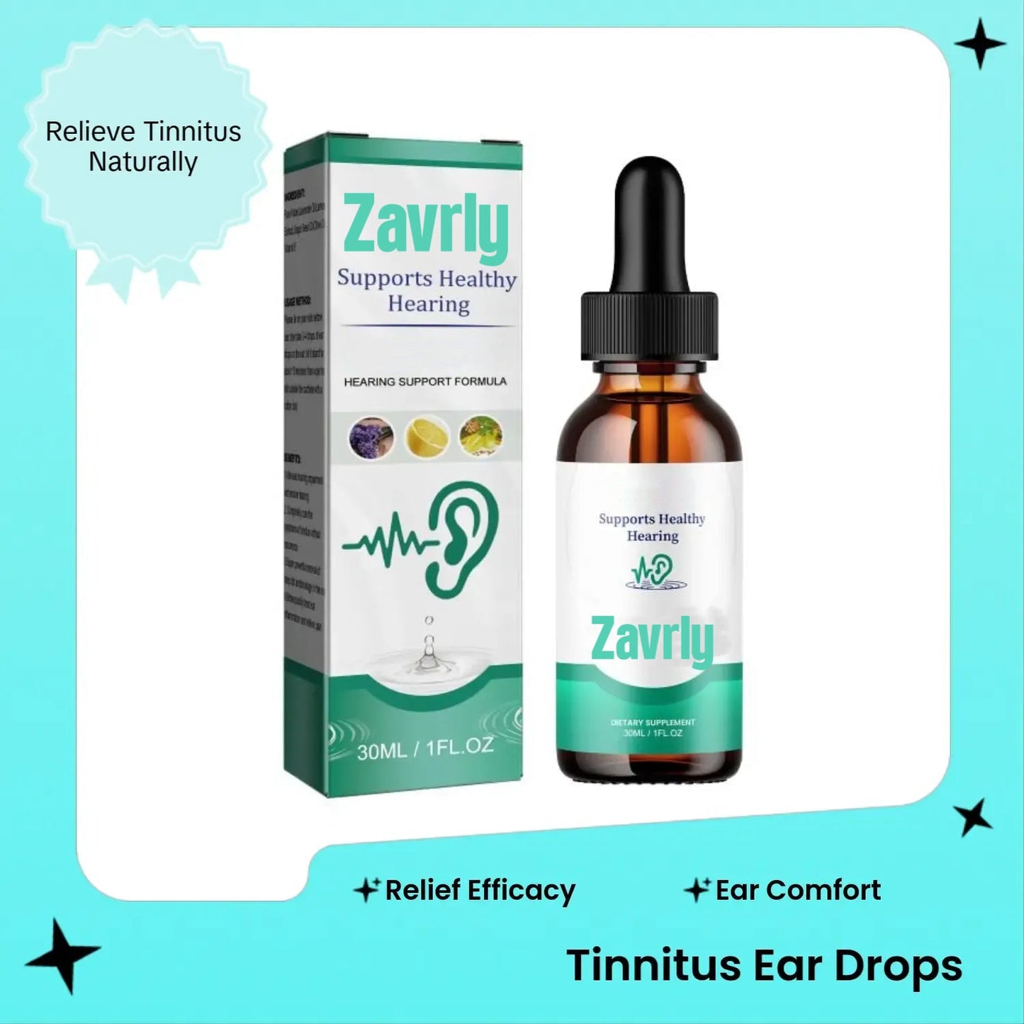 Ušní kapky Zavrly Tinnitus pro čisté uši a maximální pohodlí – Odhalte okamžitou úlevu od tinnitu a nepříjemných pocitů v uších🎶