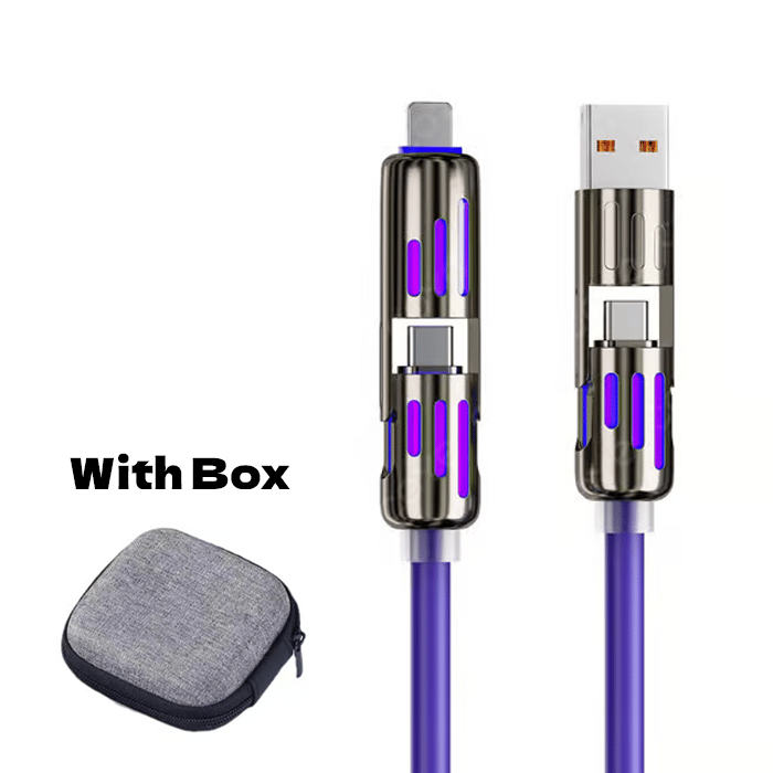 🔥Nabíjecí kabel USB 4 v 1, rychlé nabíjení⚡