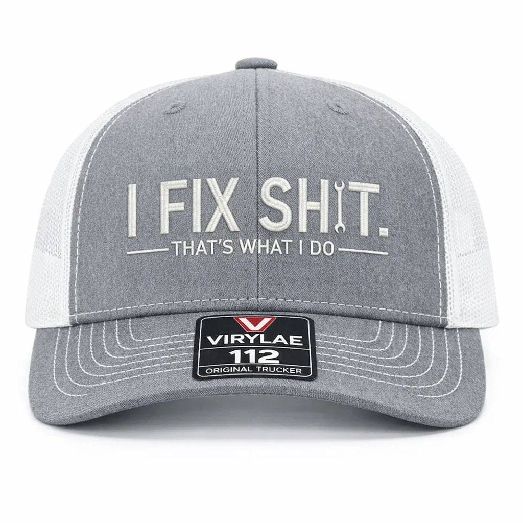 🛠️ Kšiltovka I Fix Shit Trucker – Vtipná čepice mechanika a opraváře