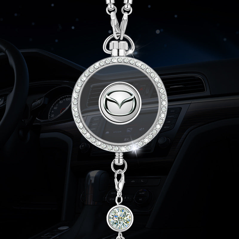 Přívěsek s logem auta aromaterapie z kovu a diamantů