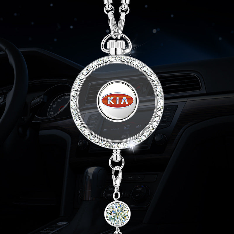 Přívěsek s logem auta aromaterapie z kovu a diamantů