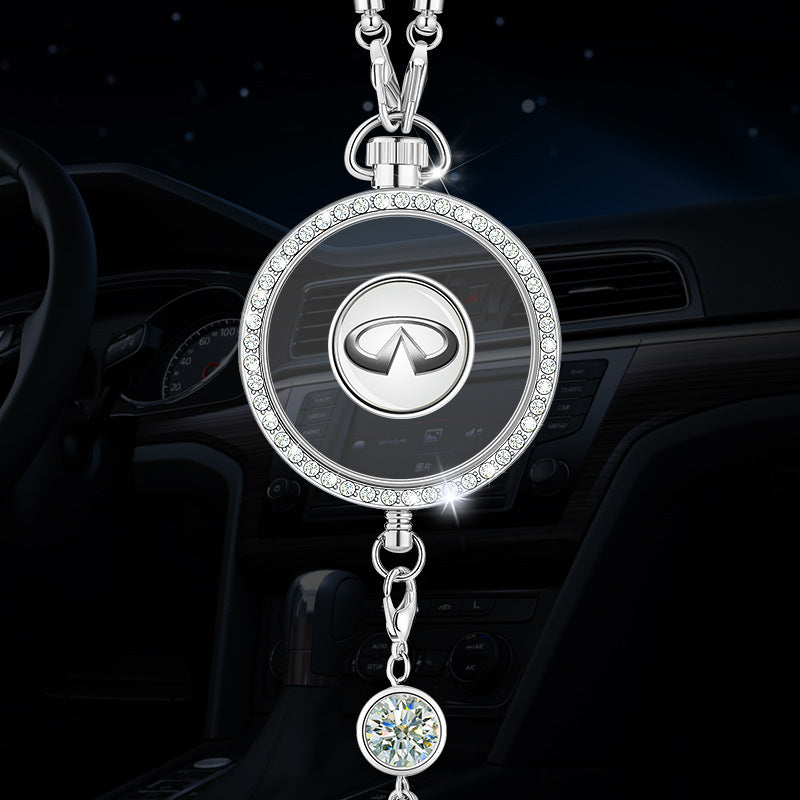 Přívěsek s logem auta aromaterapie z kovu a diamantů