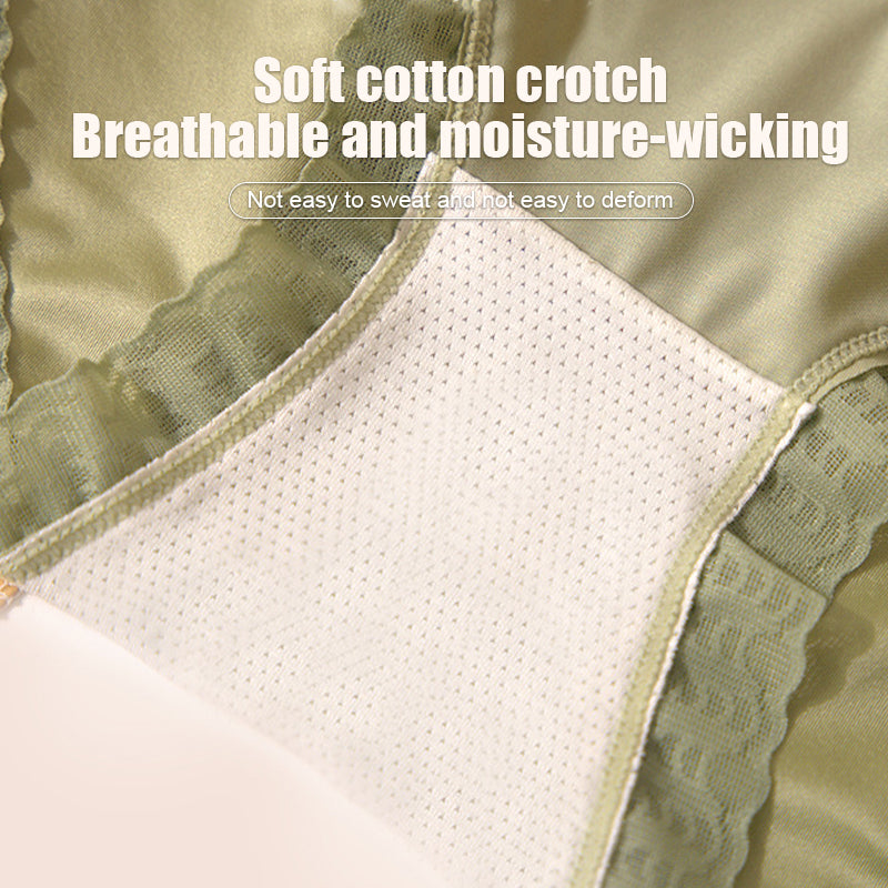 【🌷Kupte 1 a získejte 2 zdarma】Sexy bezešvé hedvábné hip liftingové kalhotky s kontrolou bříška