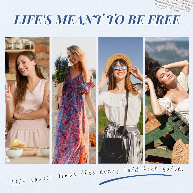 👗 Dámské neformální šaty s květinovým vzorem