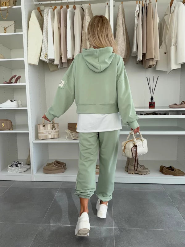 Pohodlný bavlněný dvoudílný oblek