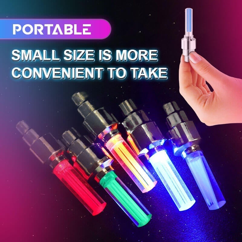 🌈 💡 Voděodolná LED světla na kola 【✨ 1+3 zdarma】