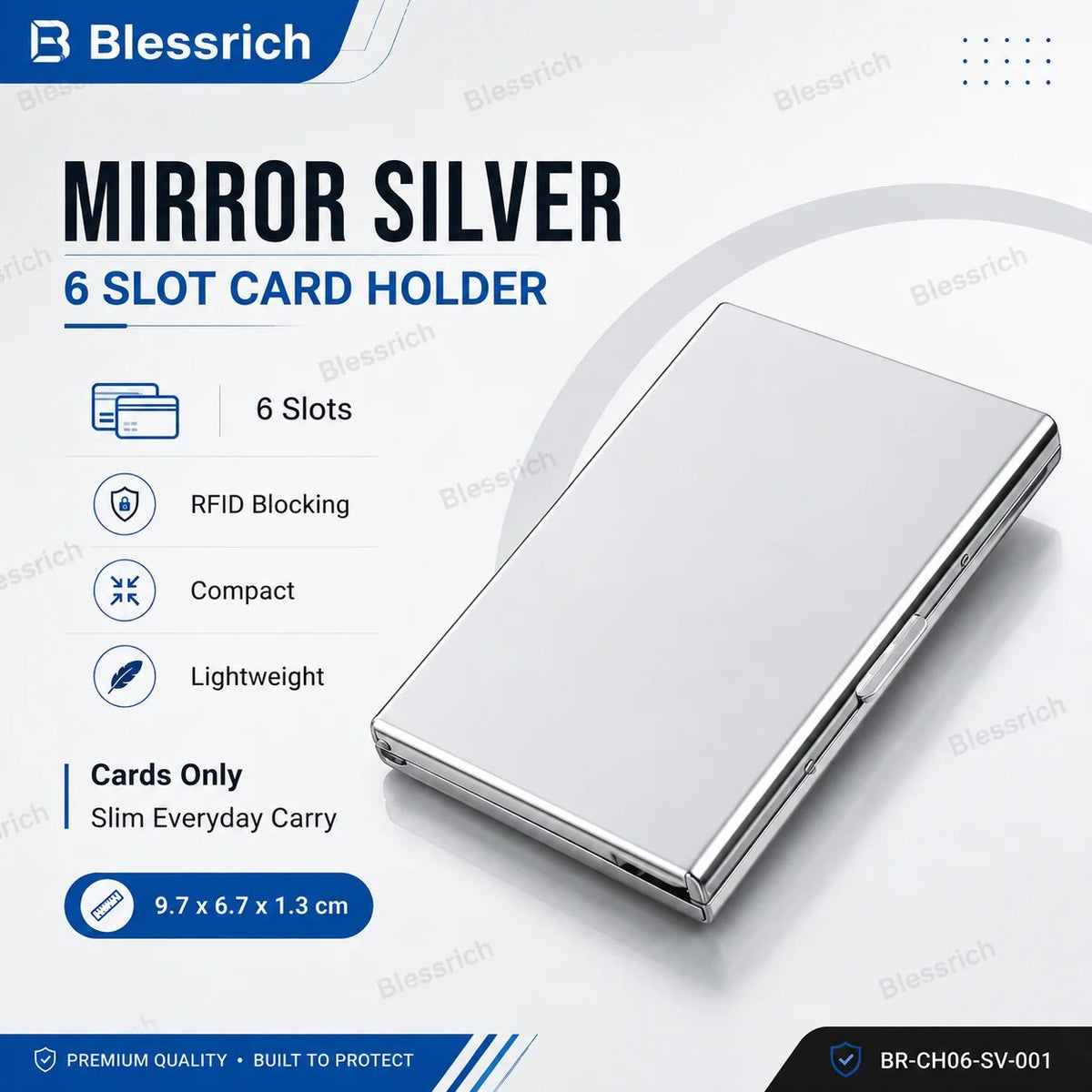 Držák kovových karet s RFID blokováním