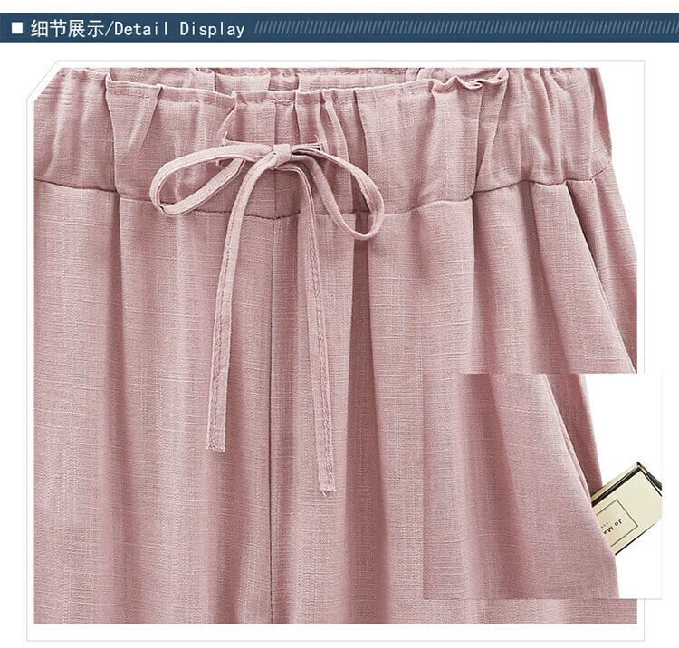 Volné jednobarevné šortky plus size s elastickým pasem