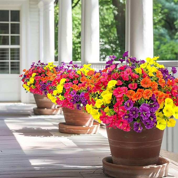 💥Vylepšený materiál nejvyšší kvality 🌸Svlačec odolný vůči UV záření a neblednoucí (bez květináče)