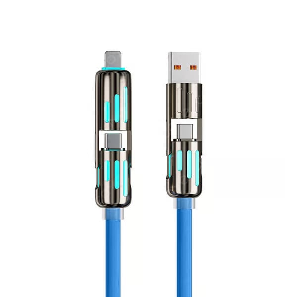 🔥Nabíjecí kabel USB 4 v 1, rychlé nabíjení⚡