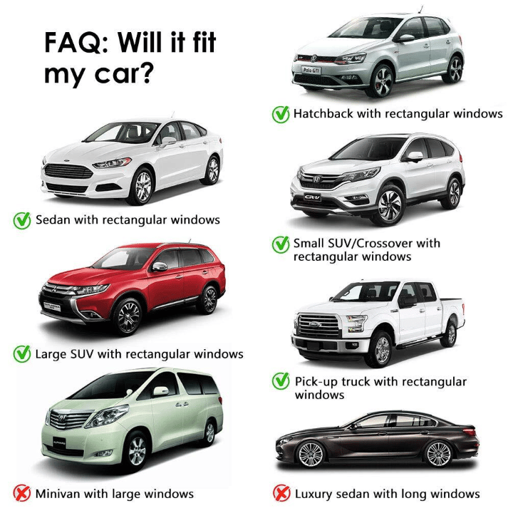 🚗🐛 Univerzální okenní filtry do auta 🦟