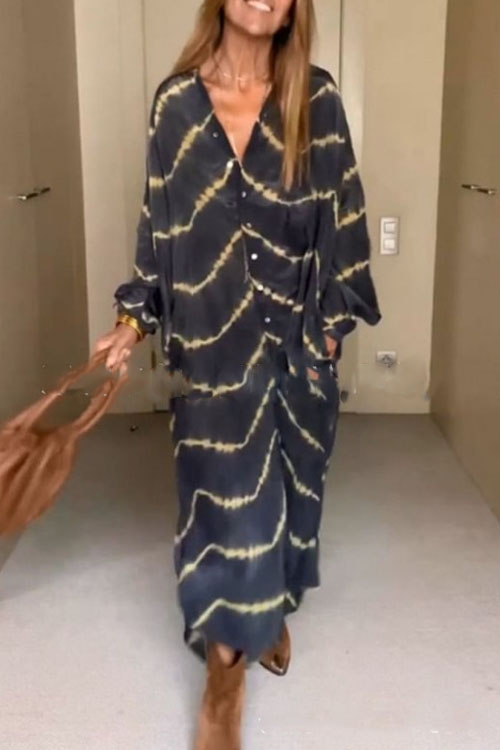 Velká volná dlouhá sukně Kathiadress Plus s digitálním potiskem