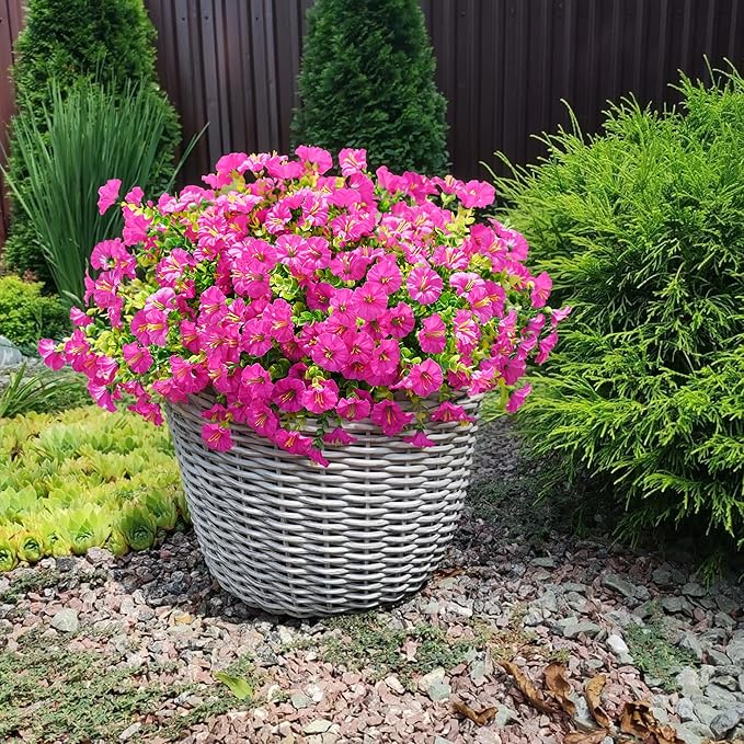 💥Vylepšený materiál nejvyšší kvality 🌸Svlačec odolný vůči UV záření a neblednoucí (bez květináče)