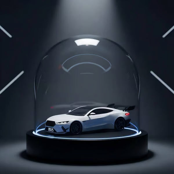 🎁 Budík s hyperautomobilem🏎️ Realistický motor a světelné efekty