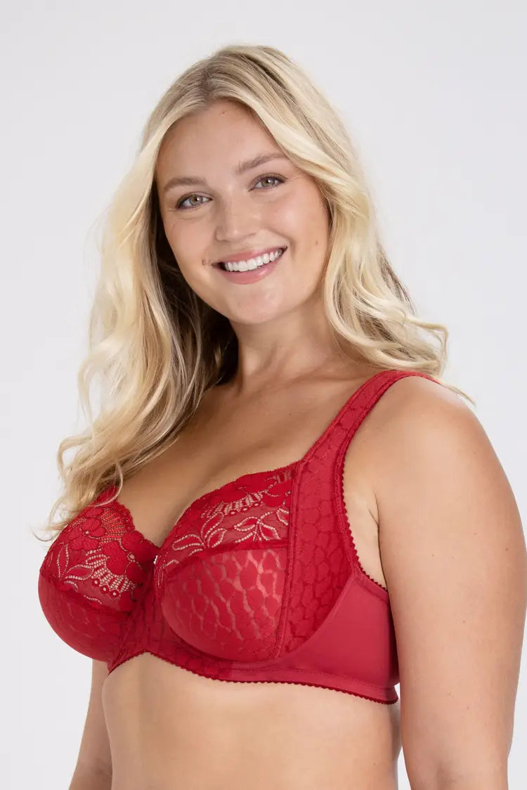 💗Unikátní žakárová a strečová krajková podprsenka s kosticí💗