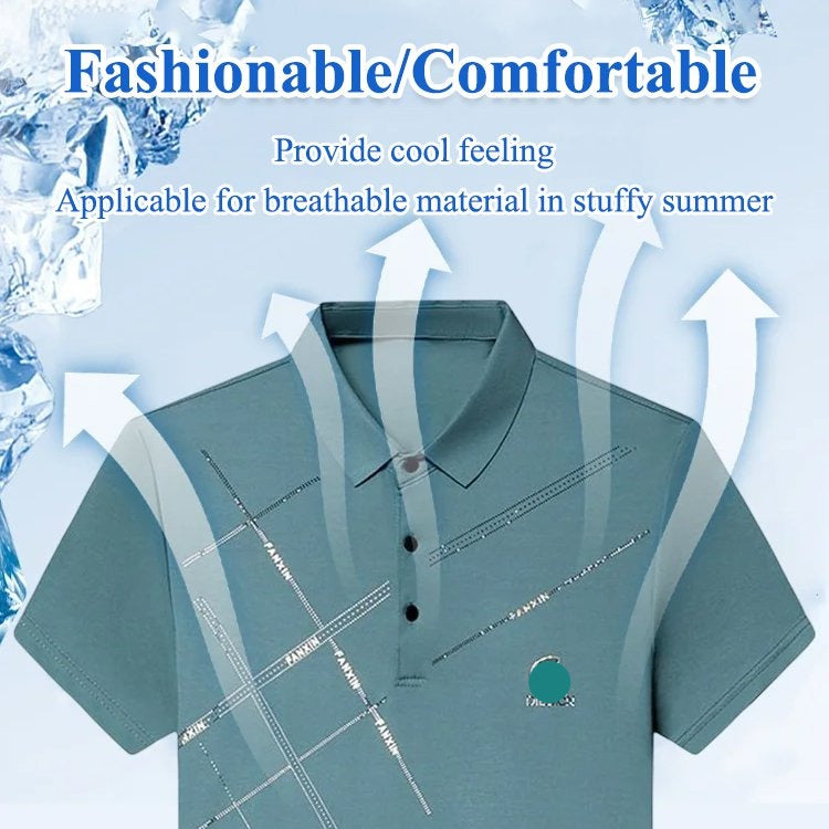 ✨Pánské strečové tričko z ledového hedvábí