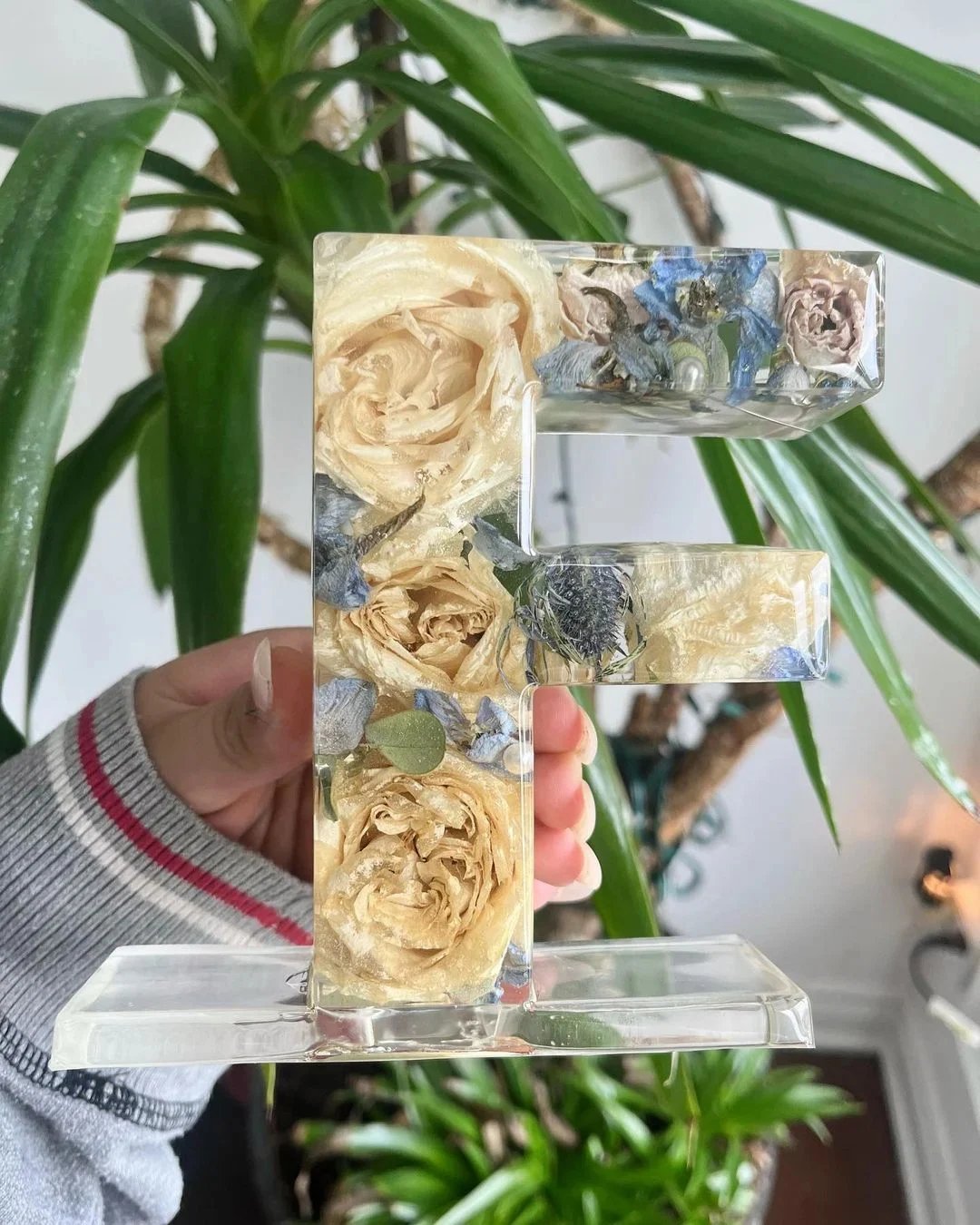 🌸Ručně vyrobené noční světlo z květinové pryskyřice