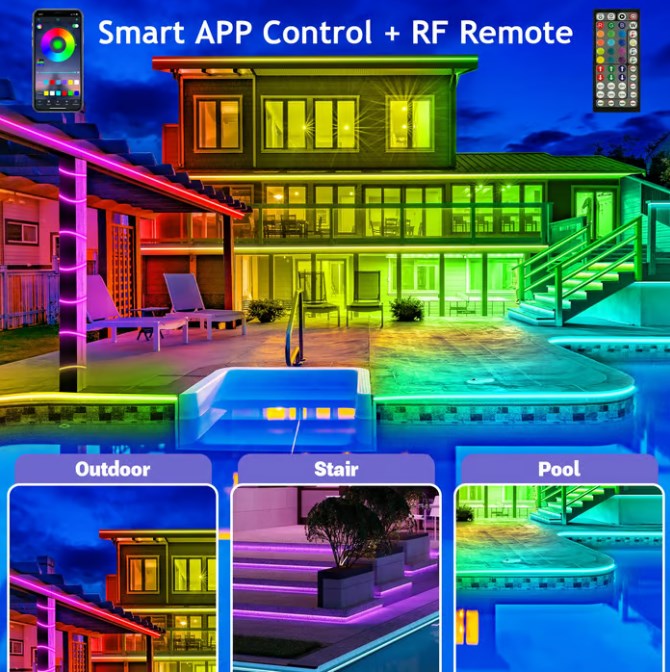 ⏰Poslední den výprodeje🌈Chytré duhové LED venkovní permanentní světlo