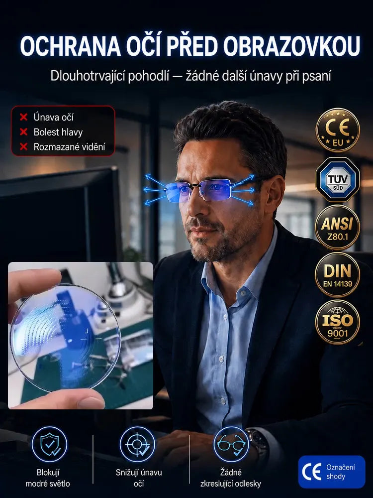 Ultra lehké diamantové bezerámové brýle