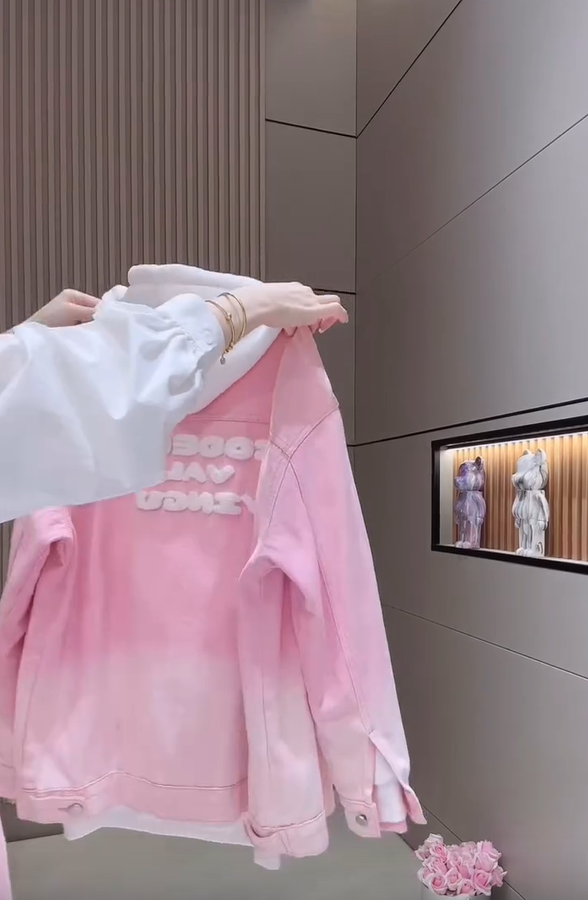 🎨Dámská pohodlná mikina s kapucí Gradient Denim Jacket