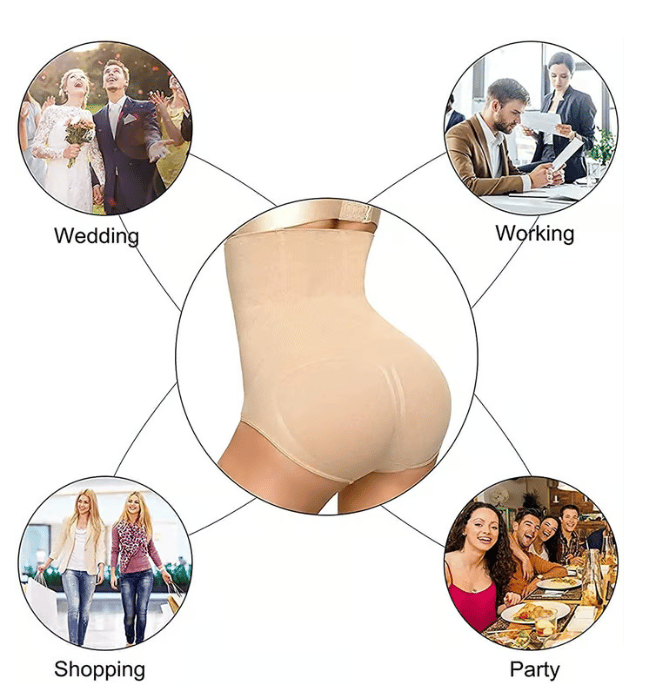 🔥Kupte 1, dostanete 2 zdarma🔥Kalhotky s vysokým pasem a korekcí bříška