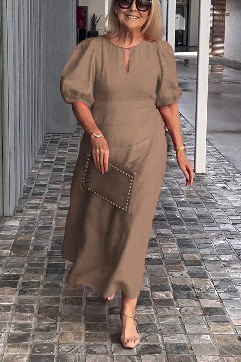🎉 Jednobarevné šaty z bavlny a lnu