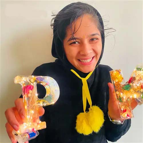 🌸Ručně vyrobené noční světlo z květinové pryskyřice