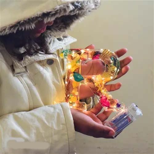 🌸Ručně vyrobené noční světlo z květinové pryskyřice