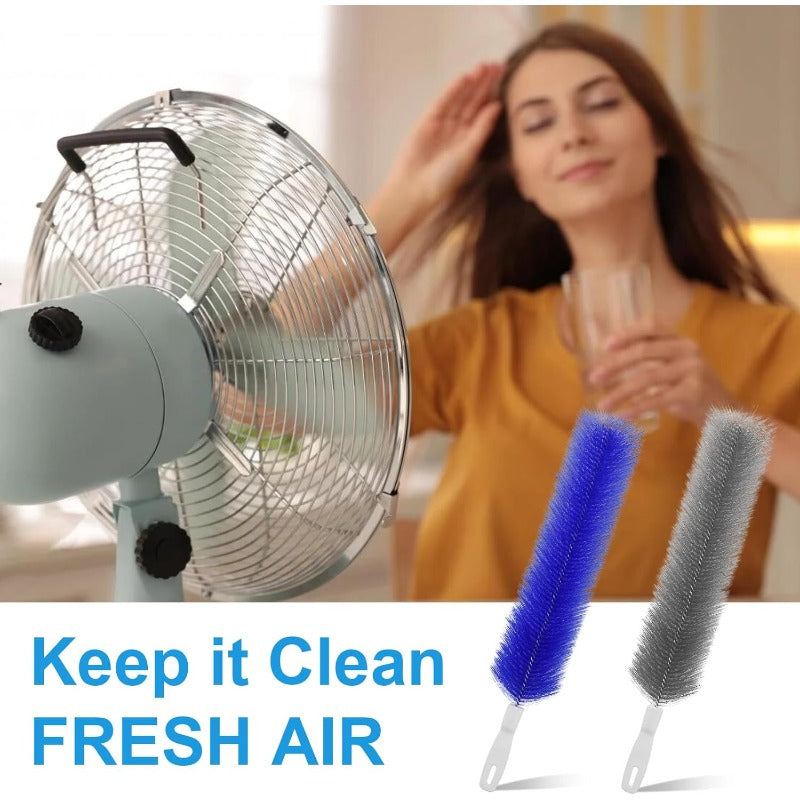 Flexibilní kartáče z mikrovlákna na čištění ventilátorů – opakovaně použitelné nástroje pro čištění lopatek ventilátoru, větracích otvorů a žaluzií