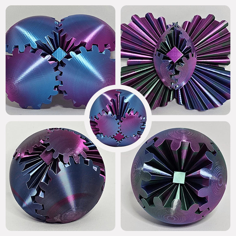 Kupte 1 a získejte 2 zdarma 🎁 Steampunkový točivý zázrak - fidget (převodová koule)