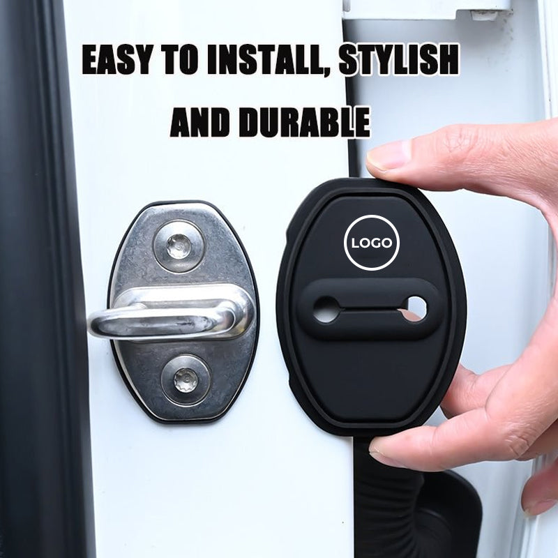 Silikonový ochranný kryt na zámek dveří auta (4 ks)