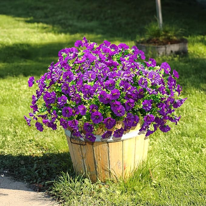 💥Vylepšený materiál nejvyšší kvality 🌸Svlačec odolný vůči UV záření a neblednoucí (bez květináče)