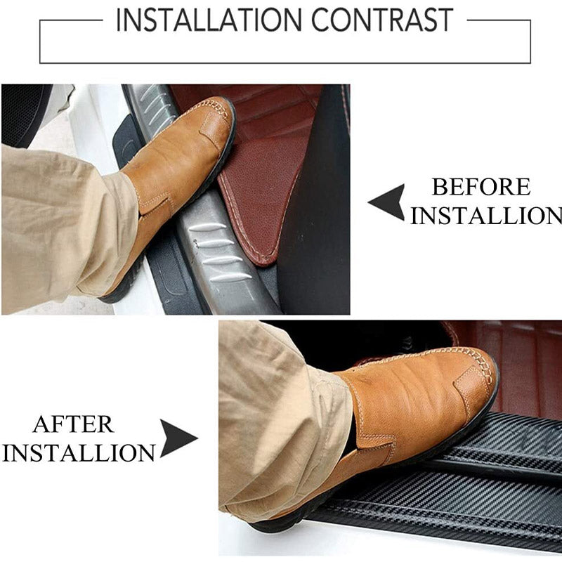 🚗Nálepka na prah dveří z uhlíkových vláken