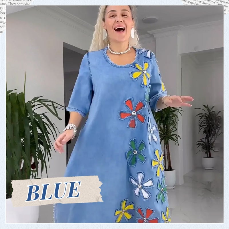 👗 Dámské neformální šaty s květinovým vzorem