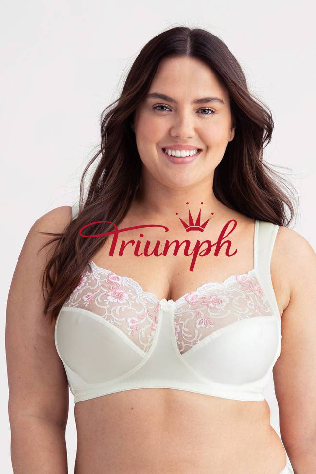 TRIUMPH - 3 KS (65A-120H) 💝 VYŠÍVANÉ BÍLÉ BÍLÉ ODĚVY ✨