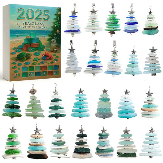 🌊✨Akrylový adventní kalendář s efektem vánočního stromečku 🎄❄️