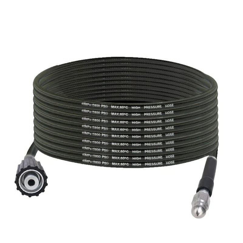 💧 Třívrstvá hadice odolná proti zlomení – PVC a nerezová ocel. Univerzální konektor, snadná instalace. Ideální pro intenzivní čištění! 🚿🔧