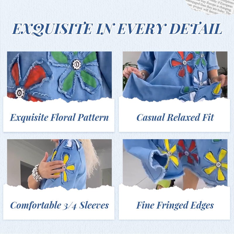 👗 Dámské neformální šaty s květinovým vzorem