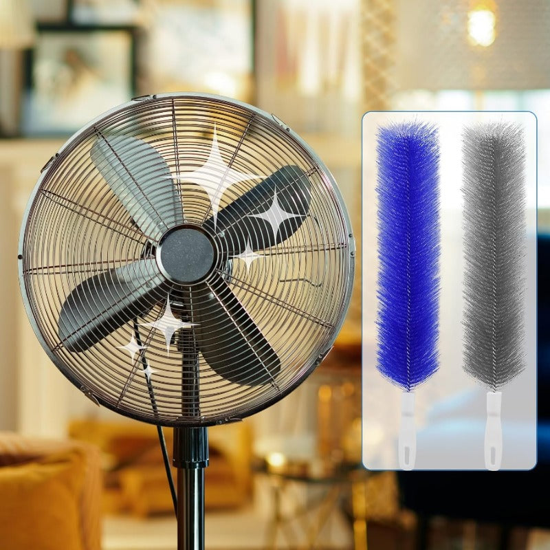 Flexibilní kartáče z mikrovlákna na čištění ventilátorů – opakovaně použitelné nástroje pro čištění lopatek ventilátoru, větracích otvorů a žaluzií